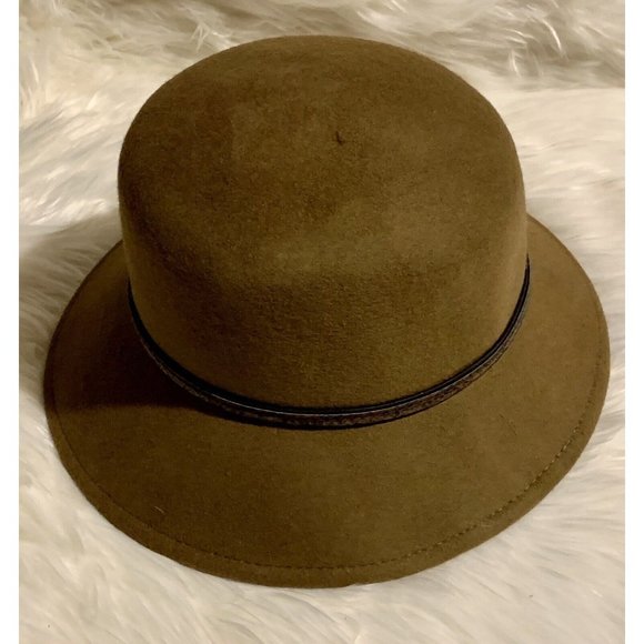 Nine West Women\'s Brown Floppy Cloche Wool Hat Style 4710 main image 8